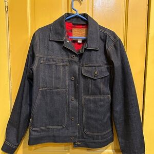 Filson lined short denim cruiser jacket